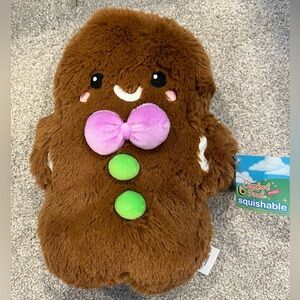 Squishable Holiday Christmas Stuffy Lovey Mini Gingerbread Man 11”